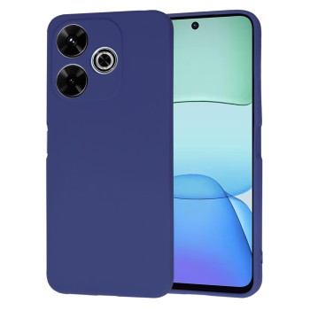 Husa Premium din Silicon pentru Xiaomi Redmi 13 / Poco M6 4G - SoftFlex, Microfibra, Navy Blue