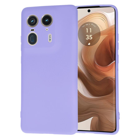 Husa Premium din Silicon pentru Motorola Edge 50 Ultra - SoftFlex, Microfibra, Light Purple
