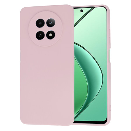 Husa Premium din Silicon pentru Realme 12 / 12x - SoftFlex, Microfibra, Pink Sand