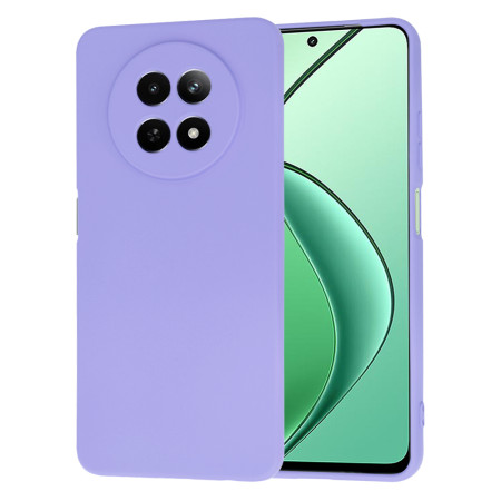 Husa Premium din Silicon pentru Realme 12 / 12x - SoftFlex, Microfibra, Light Purple