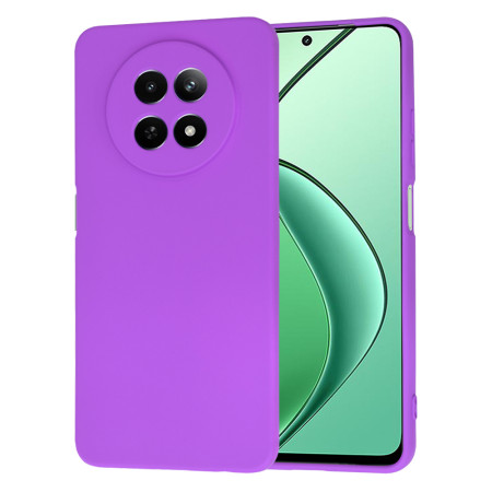 Husa Premium din Silicon pentru Realme 12 / 12x - SoftFlex, Microfibra, Purple