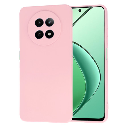 Husa Premium din Silicon pentru Realme 12 / 12x - SoftFlex, Microfibra, Chalk Pink