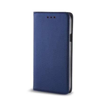 Husa compatibila cu Samsung Galaxy S23, Optim Close, Flip On, Albastru