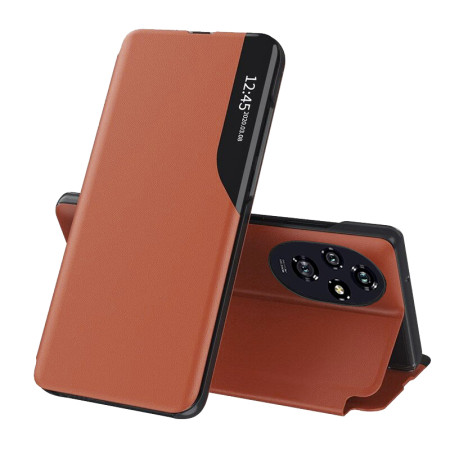Husă Tip Carte pentru Honor 200 - Stand View - Piele Vegana, Orange