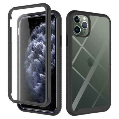 Husa Defense 360° Pro compatibila cu iPhone 11 Pro Max (spatele, lateralele si folie), Black