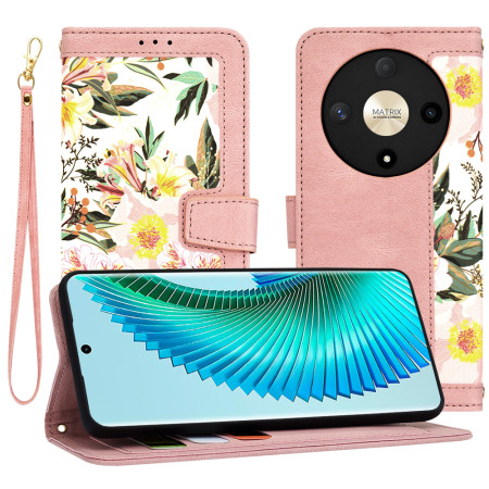 Husă FlipCraft pentru Honor Magic6 Lite - Protecție 360, Design Floral, Sweetheart Pink