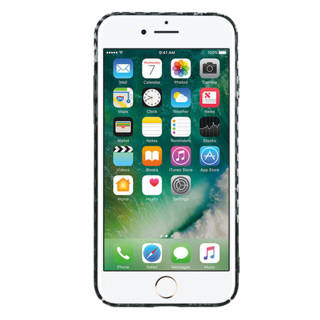 Husa Slim Carbon pentru iPhone 7 / 8 / SE 2, SE 2020 / SE 3, SE 2022 - Protectie Premium FiberShell, Stealth Gray