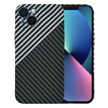 Husa Slim Carbon pentru iPhone 13 - Protectie Premium FiberShell, Stealth Gray