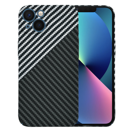Husa Slim Carbon pentru iPhone 13 - Protectie Premium FiberShell, Stealth Gray