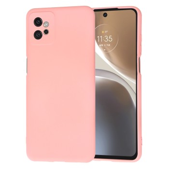 Husa Premium din Silicon pentru Motorola Moto G32 - SoftFlex, Microfibra, Chalk Pink