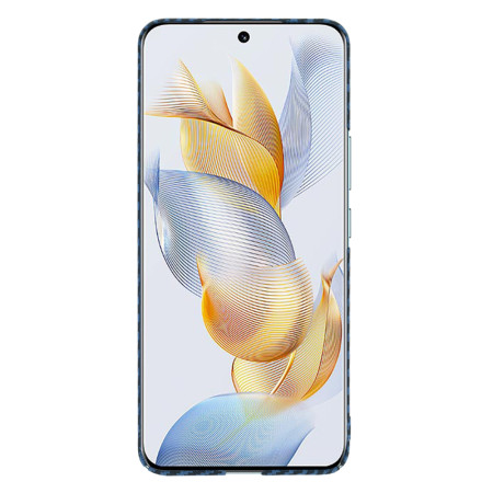 Husa Slim Carbon pentru Honor 90 - Protectie Premium FiberShell, Cyan
