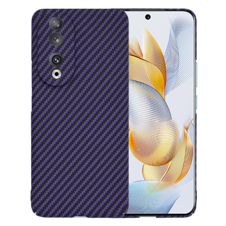 Husa Slim Carbon pentru Honor 90 - Protectie Premium FiberShell, Purple