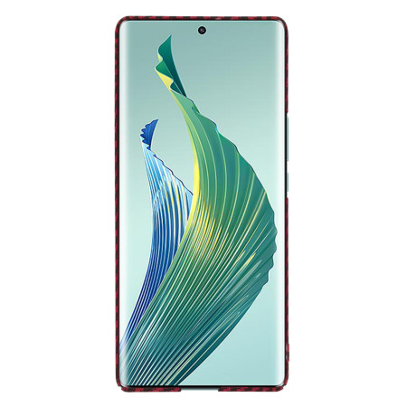 Husa Slim Carbon pentru Honor Magic5 Lite - Protectie Premium FiberShell, Red