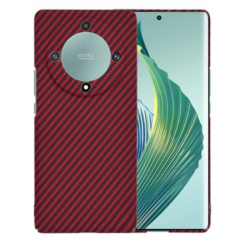 Husa Slim Carbon pentru Honor Magic5 Lite - Protectie Premium FiberShell, Red