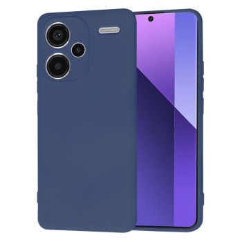 Husa Premium pentru Xiaomi Redmi Note 13 Pro Plus - SoftFlex, Microfibra, Navy Blue
