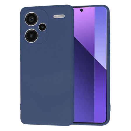 Husa Premium pentru Xiaomi Redmi Note 13 Pro Plus - SoftFlex, Microfibra, Navy Blue