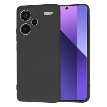 Husa Premium pentru Xiaomi Redmi Note 13 Pro Plus - SoftFlex, Microfibra, Black