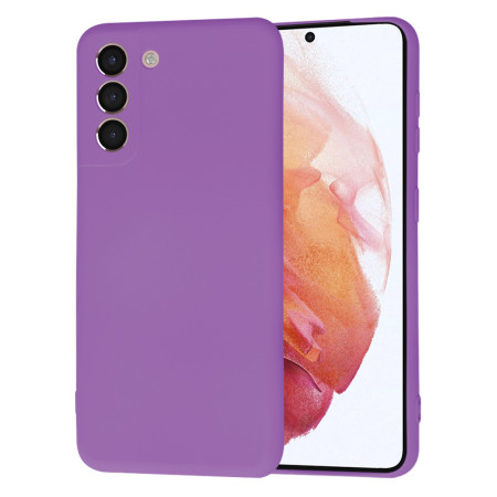 Husa Premium din Silicon pentru Samsung Galaxy S21 5G - SoftFlex, Microfibra, Purple