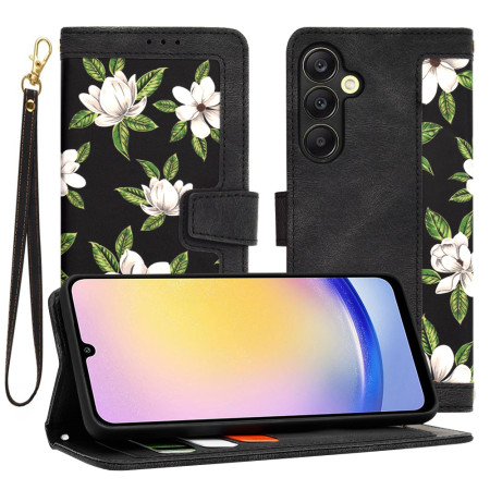 Husa FlipCraft pentru Samsung Galaxy A25 5G - Protectie 360, Design Floral, Flowers of the Dawn