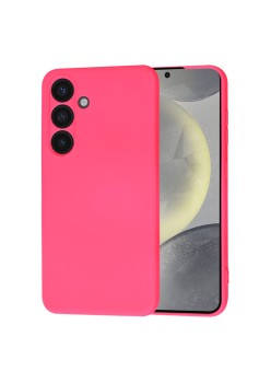 Husa pentru Samsung Galaxy S25 - SoftFlex, Microfibra in interior, Hot Pink