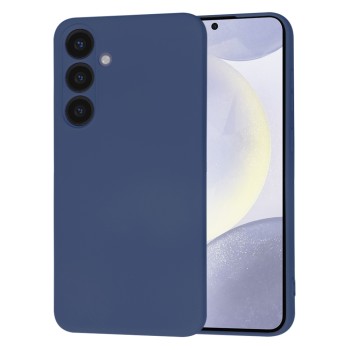 Husa Premium pentru Samsung Galaxy S24 Plus - SoftFlex, Microfibra, Navy Blue