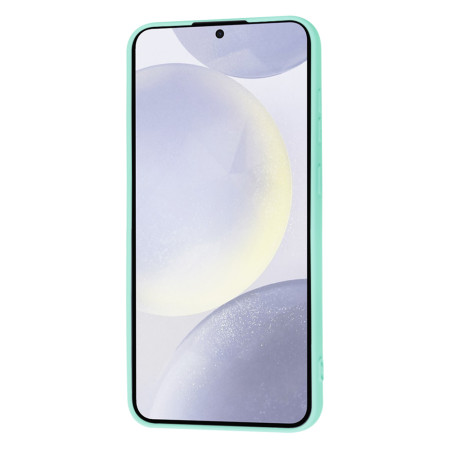 Husa Premium pentru Samsung Galaxy S24 Plus - SoftFlex, Microfibra, Sea Blue