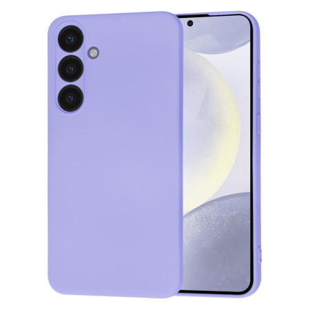 Husa Premium pentru Samsung Galaxy S24 Plus - SoftFlex, Microfibra,  Light Purple