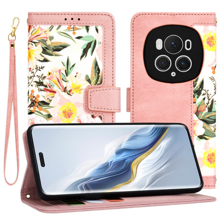 Husa FlipCraft pentru Honor Magic6 Pro - Protecție 360, Design Floral, Sweetheart Pink