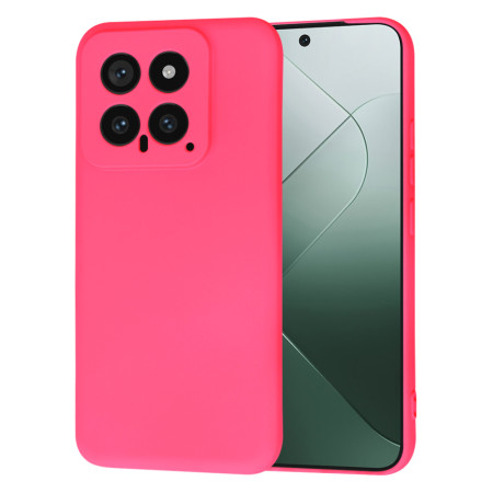Husa Premium pentru Xiaomi 14 - SoftFlex, Microfibra, Hot Pink