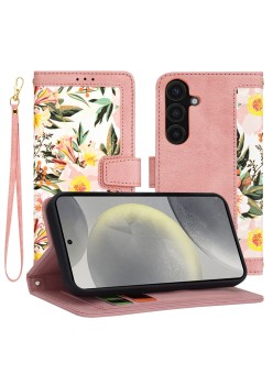 Husa pentru Samsung Galaxy S25 - FlipCraft - Design Floral - Sweetheart Pink