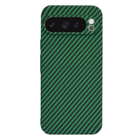 Husa Slim Carbon pentru Google Pixel 9 Pro - Protectie Premium FiberShell, Green