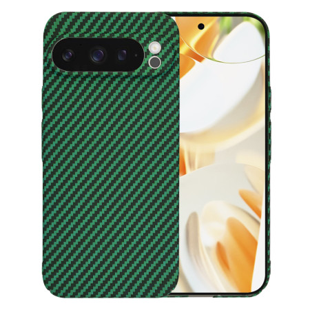 Husa Slim Carbon pentru Google Pixel 9 Pro - Protectie Premium FiberShell, Green