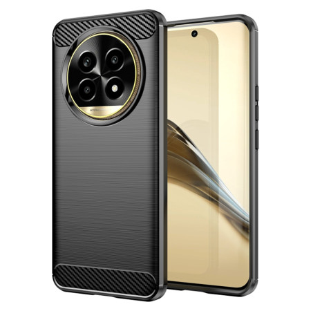 Husa Carbon pentru Realme 13 Pro / 13 Pro+, Tech Protects Anti-Soc, Black