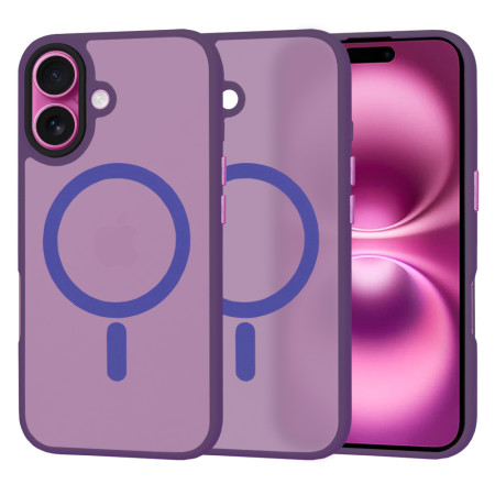 Husa pentru iPhone 16 Plus - HaloFrost, PRO Grip, Deep Purple