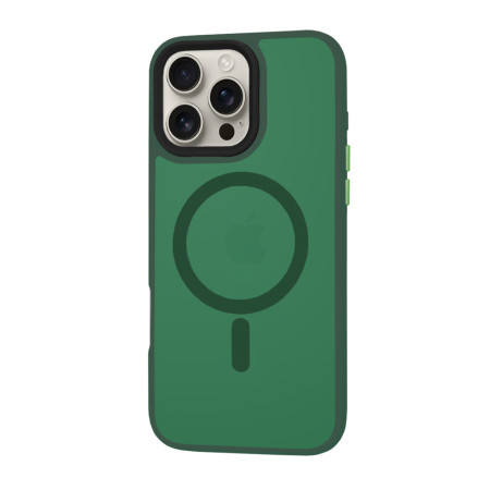Husa pentru iPhone 16 Pro Max - HaloFrost, PRO Grip, Midnight Green
