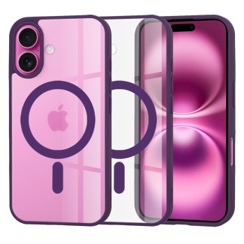 Husa pentru Iphone 16 Plus, Atasare Magnetica, MagSafe, Purple