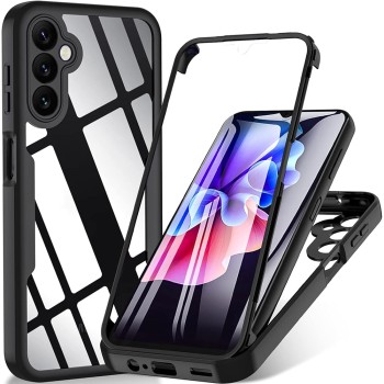 Husa pentru Samsung Galaxy A16 cu Folie, ColorVerse 360 MagSafe, Black