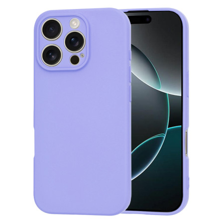 Husa Premium pentru iPhone 16 Pro - SoftFlex, Microfibra in interior, Light Purple