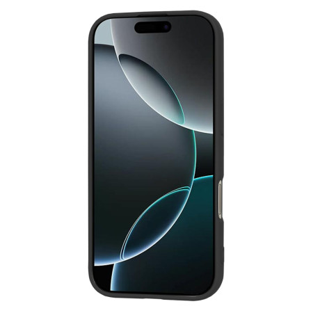 Husa Premium pentru iPhone 16 Pro - SoftFlex, Microfibra in interior, Black
