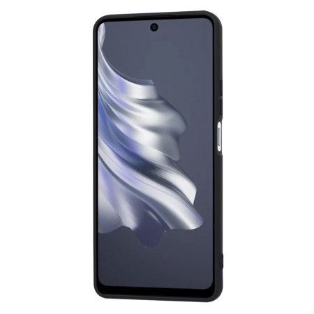 Husa Premium pentru Tecno Spark 20 Pro - SoftFlex, Microfibra in interior, Black