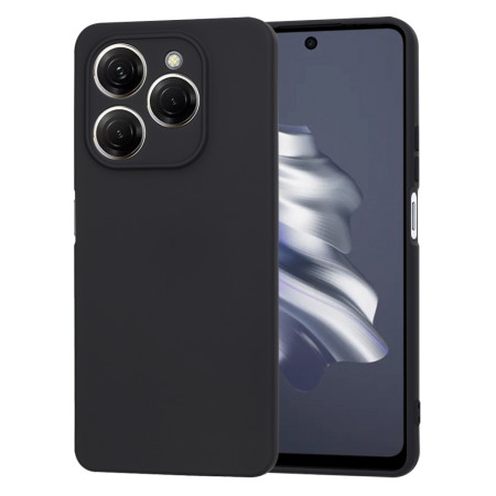 Husa Premium pentru Tecno Spark 20 Pro - SoftFlex, Microfibra in interior, Black