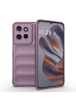 Husa Antisoc pentru Motorola Edge 50 Neo / Motorola ThinkPhone 25, Margini Striate, Magic Shield, Purple