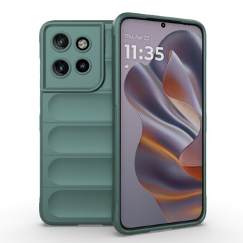 Husa Antisoc pentru Motorola Edge 50 Neo / Motorola ThinkPhone 25, Margini Striate, Magic Shield, Green