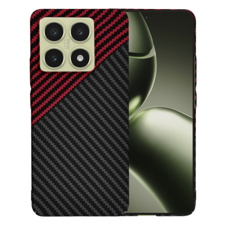 Husa pentru Xiaomi 14T - CarbonFiber Slim - Red Vortex