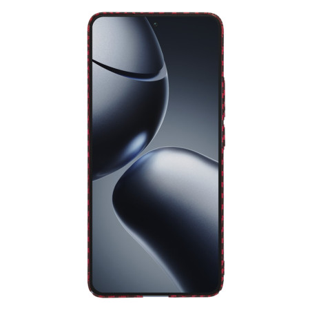 Husa pentru Xiaomi 14T Pro - CarbonFiber Slim - Red