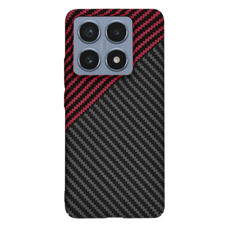 Husa pentru Xiaomi 14T Pro - CarbonFiber Slim - Red Vortex