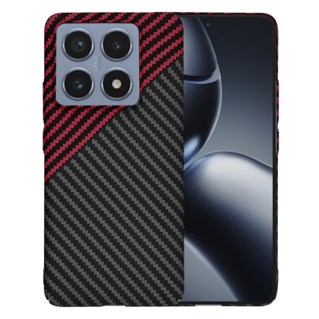 Husa pentru Xiaomi 14T Pro - CarbonFiber Slim - Red Vortex