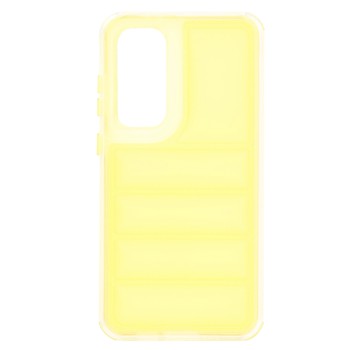 Husa pentru Samsung Galaxy S24 FE, Perne de aer, Antisoc, Yellow