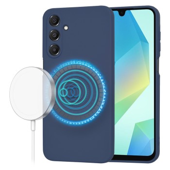 Husa pentru Samsung Galaxy A16 4G / A16 5G - SoftFlex MagSafe, Microfibra in interior, Navy Blue