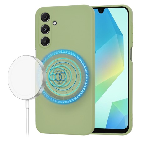 Husa pentru Samsung Galaxy A16 4G / A16 5G - SoftFlex MagSafe, Microfibra in interior, Matcha